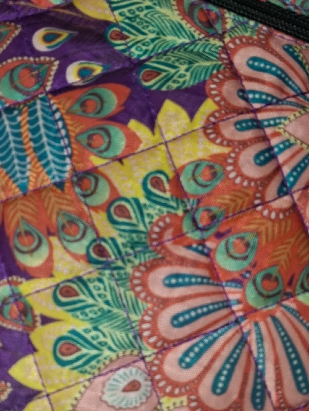 Colorful Floral Pattern Crossbody Bag